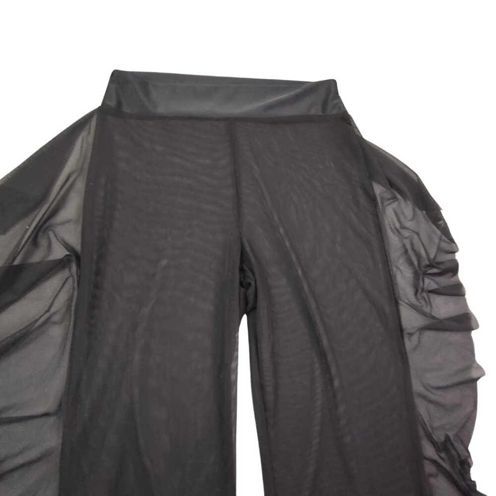 Mesh Side Ruffle Swim Cover Pants - Picture 2 of 8